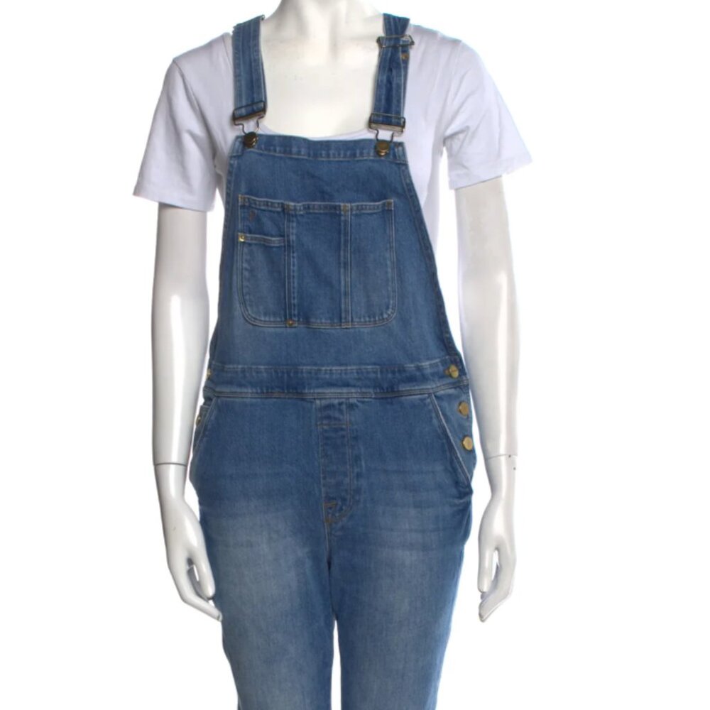Frame Denim Square Neckline Jumpsuit / Overalls